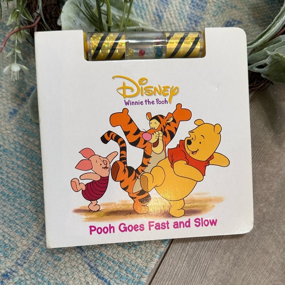 Y2K Rare Disney ‘Pooh Goes Fast and Slow’ Busy Board Book